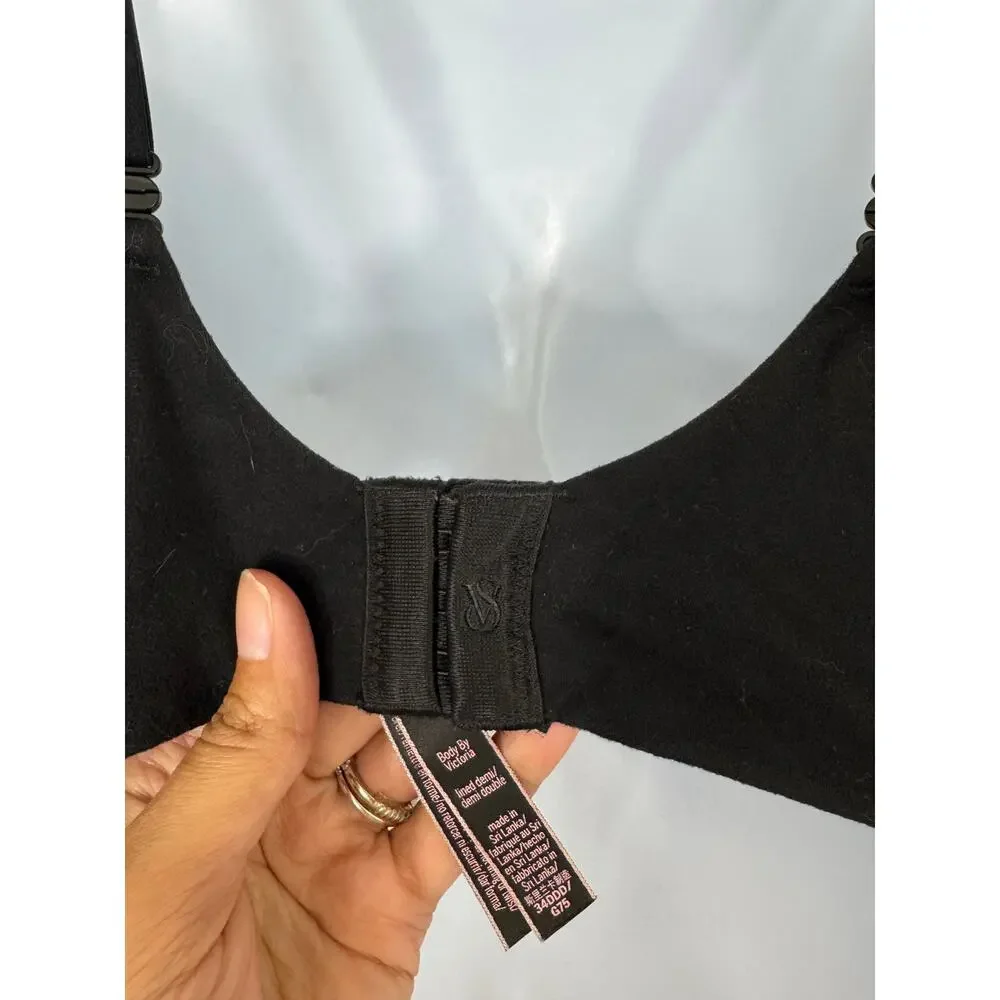 Victoria’s Secret Body by Victoria Demi Bra 34DDD Black Lace - Picture 6 of 8